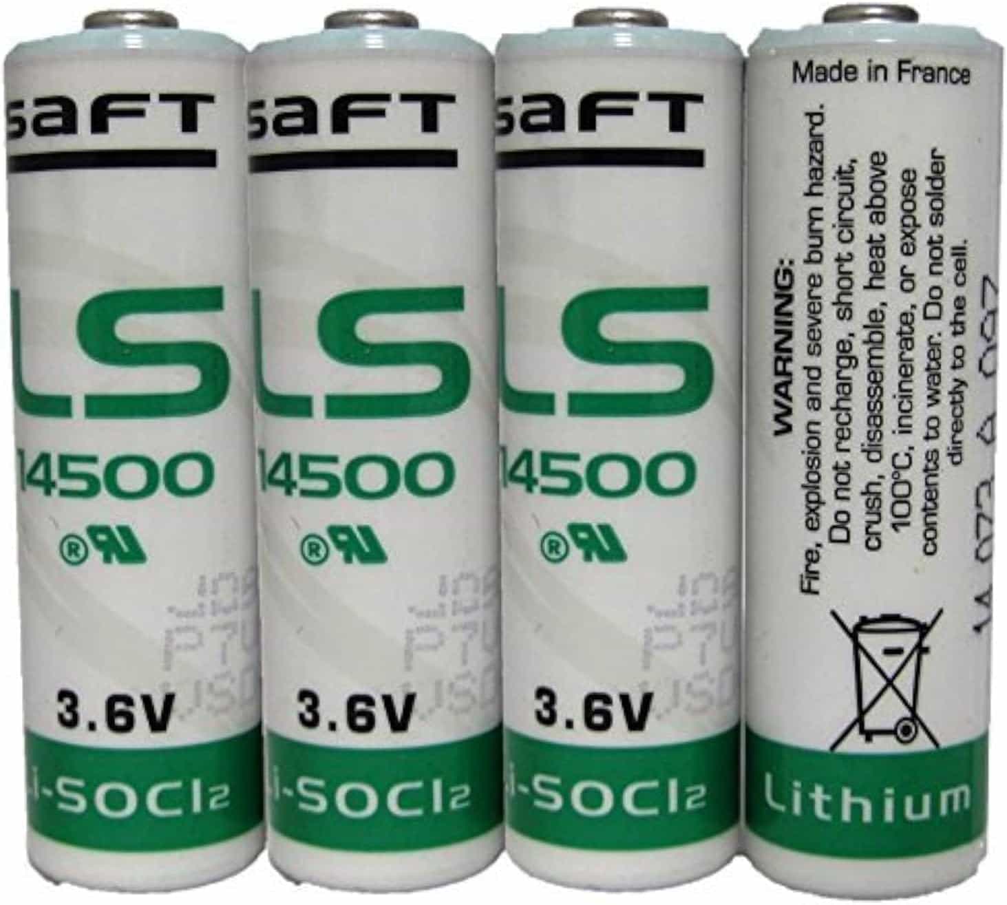 بطارية ليثيوم SAFT LS14500 LS 14500 مقاس AA بجهد 3.6 فولت – عبوة 4 قطع