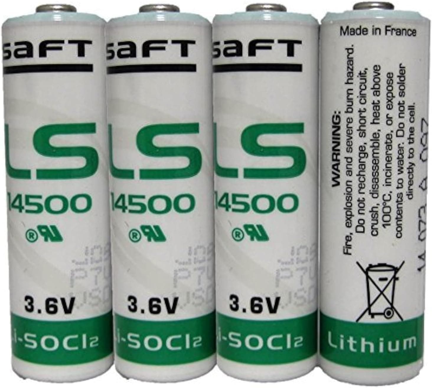 بطارية ليثيوم SAFT LS14500 LS 14500 مقاس AA بجهد 3.6 فولت – عبوة 4 قطع 1