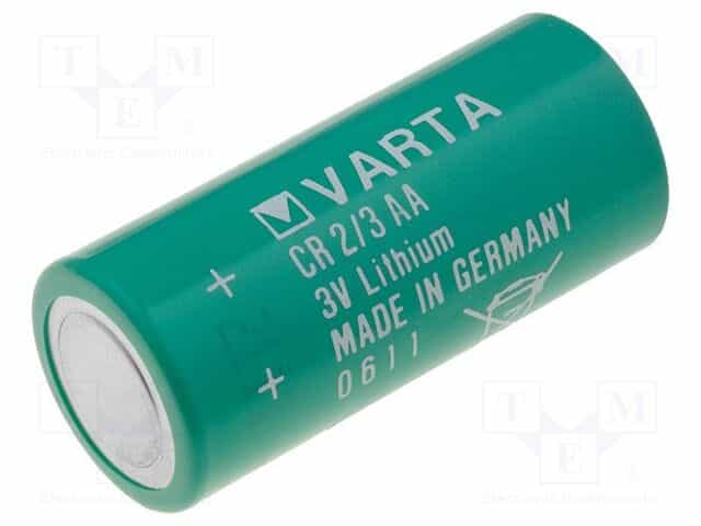 بطارية Varta Microbattery ليثيوم 2/3AA (2/3R6) بجهد 3 فولت وسعة 1350 ملي أمبير ساعة